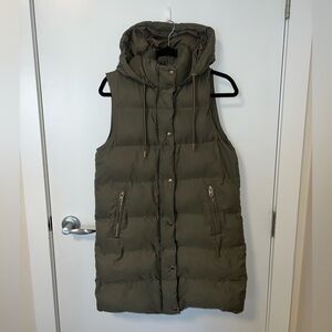 Zara long puffer vest